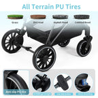 ANNA QUEEN 2 in 1 Baby Stroller, Folding High Landscape Infant Stroller - Image 6