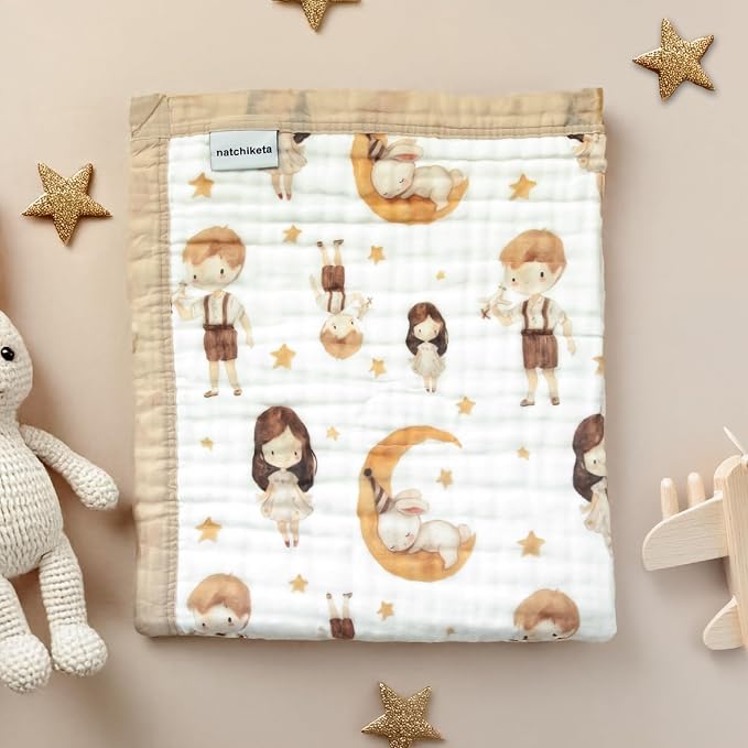 Organic Cotton Muslin Baby Blanket - Image 2