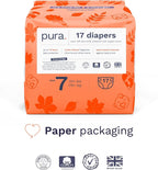 Pura Size 7 Eco-Friendly Diapers Hypoallergenic, Soft Organic Cotton, - Image 4