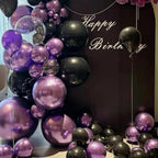 90pack Metallic Purple Balloons Different Size 18/12/10/5 Inch Metallic Purple - Image 4