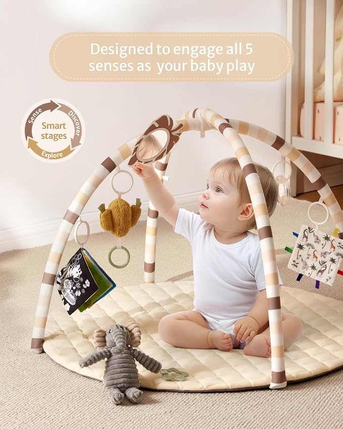 Blissful Diary Baby Play Gym Mat, Tummy Time Activity Mat - Image 2