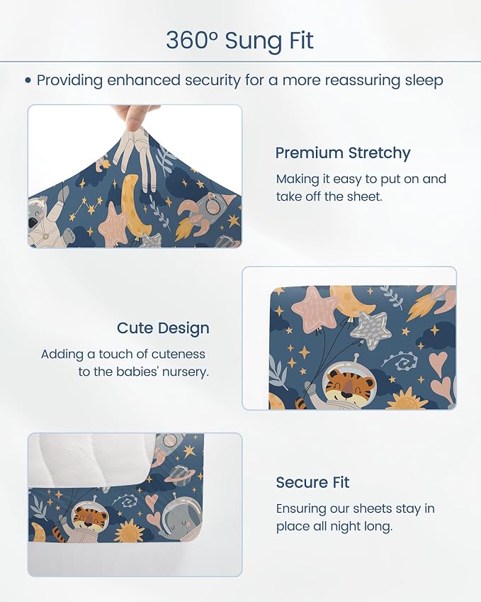 Premium Fitted Baby Boy Crib Sheets - Image 7