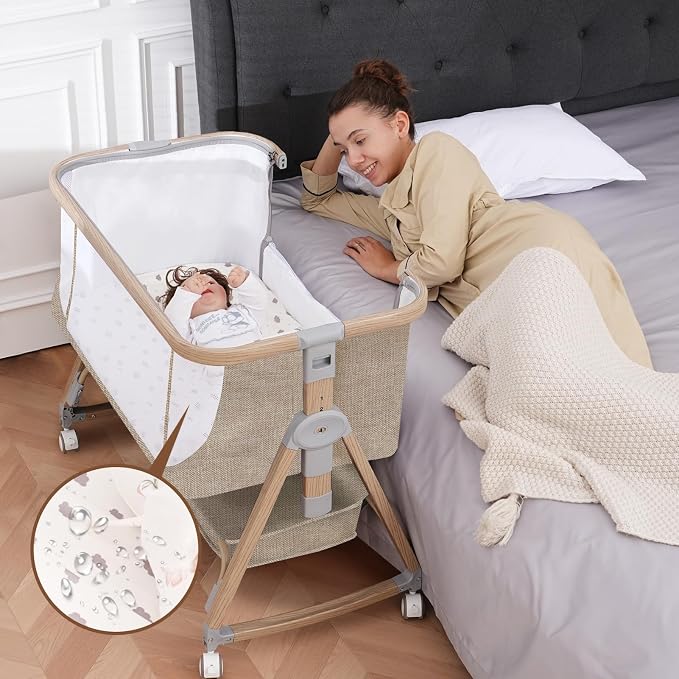 Baby Bassinet, Bassinet Bedside Sleeper by Jestonten