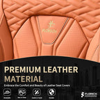 FLORICH Car Seat Covers Full Set, Leather Seat Covers - Image 7