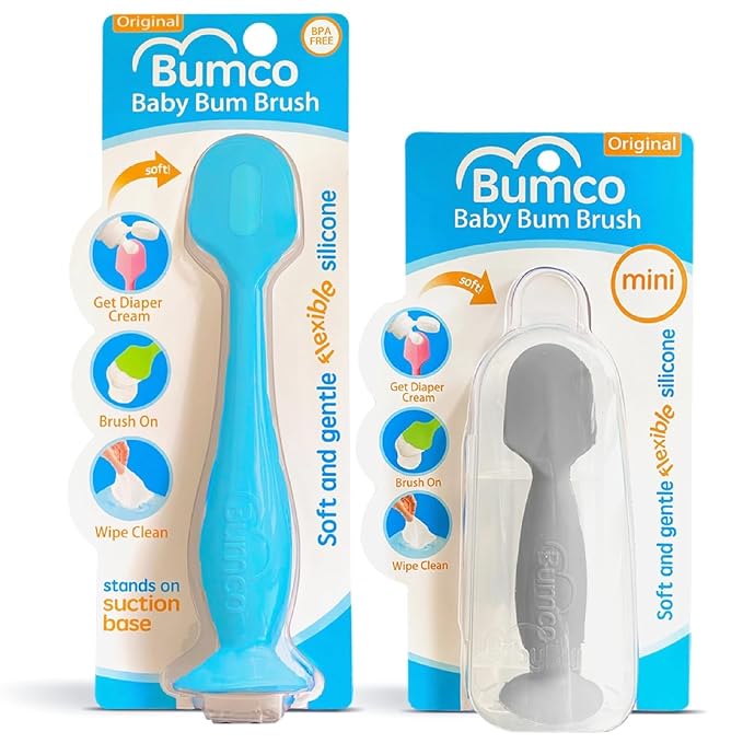 Bumco Baby Bum Brush + Mini Baby Diaper Cream Spatula by Bumco