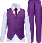 Boys’ Formal Suit 5 Piece Set, Toddler Tuxedos - Image 2