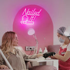 Nailed It! Neon Sign for Wall Decor，Nail Salon Decor for Wall, Nail Room Decor - Image 5