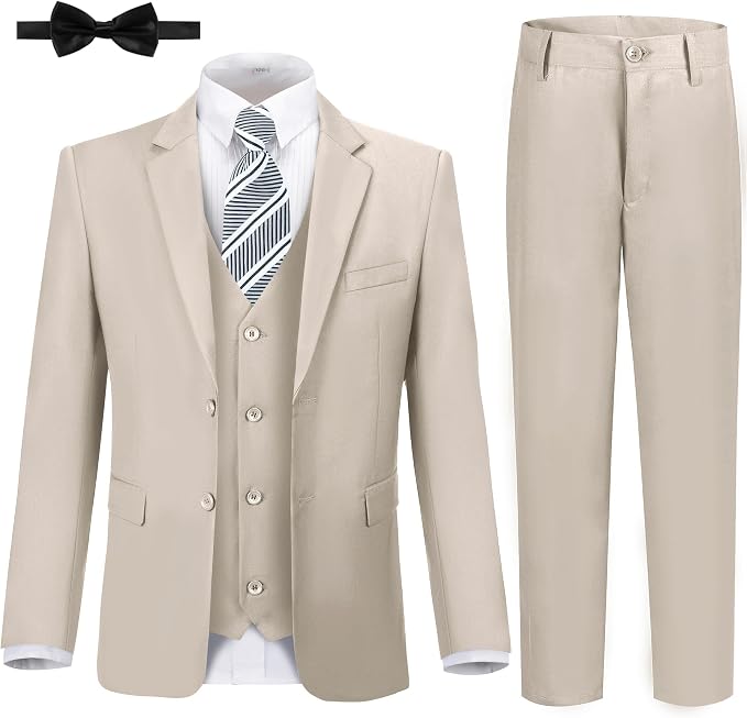 JPF Boy's Formal Suit Set Slim Fit Kids Tuxedo Suits by JPFMALESUIT