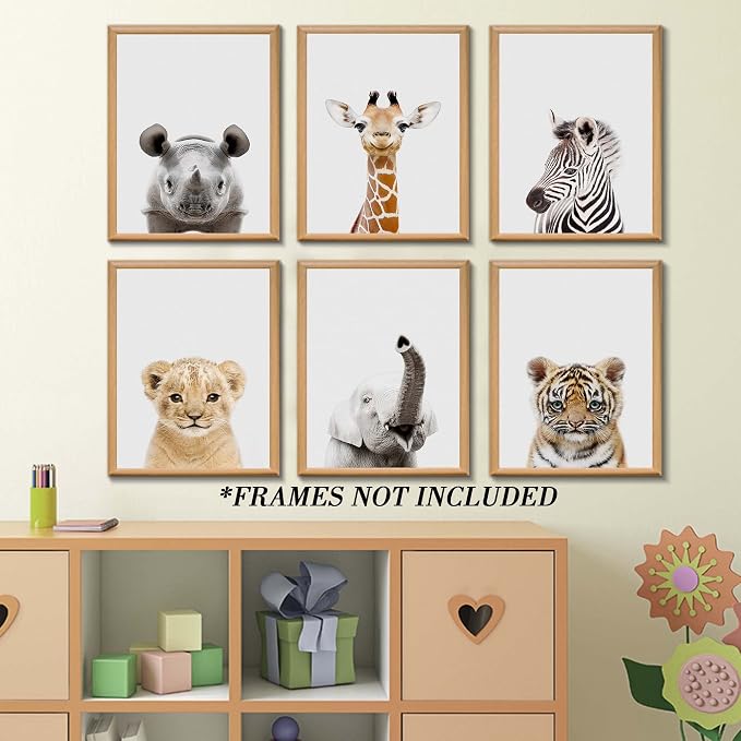 Safari Cute Animal Decor: Rhino, Zebra - Image 5