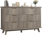 QUW Fluted Dresser for Bedroom by QUW