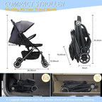 Lightweight Baby Stroller, Compact Travel Stroller - Image 3