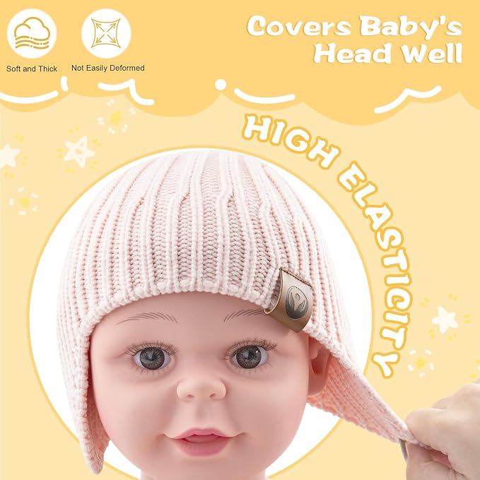 Baby Winter Hat Kids Knit Beanie - Image 3