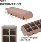 Silicone Freezer Trays with Lid, 0.7oz 12 Section-Leak Proof Silicone Freezer - Image 6