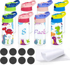 Kids Sublimation Tumbler, 8 PACK 12oz Stainless Steel Sublimation Sippy Cup by XccMe