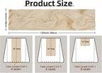 FEXIA Beige Cheesecloth Table Runner 35x120 Inches Ivory Gauze Rustic Boho - Image 2
