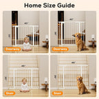 29.5-46" Baby Gate for Stairs, Baby Safety Essentials, Auto Close Gate for - Image 9