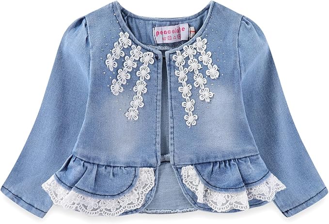 Peacolate 6M-4Years Spring Fall Baby Girls Clothing Set 3pcs Long Sleeve Dress - Image 4