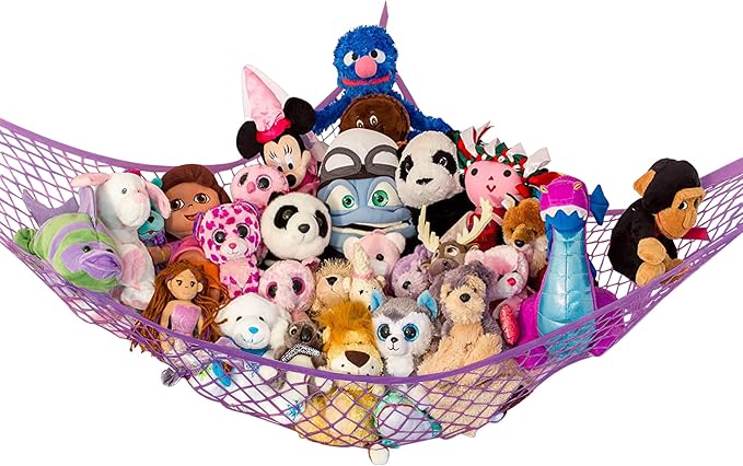 Lilly's Love Stuffed Animal Hammock | Corner Hanging Organizer, Toy Storage by LillysLove
