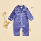 MAINESAKA Newborn Baby Girl Boy One Piece Pajama Romper Sleep Jumpsuit Silk - Image 4