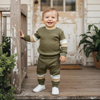 Kuriozud Toddler Baby Boy Fall Winter Clothes Long Sleeve Crewneck Pullover - Image 3