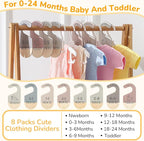 Hsei 30 Packs Baby Hangers for Nursery Closet - Image 3