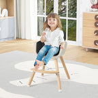 BABY JOY Baby High Chair, 3-in-1 Convertible Wooden Highchair - Image 9