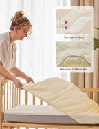Momcozy Muslin Mini Crib Sheets Fitted - Image 5