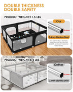 71" x 59" Extra Large Baby Playpen - Image 6
