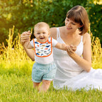 7Pcs Cotton Waterproof Baby Bibs Hook Loop Closure Newborn Bib Keepsake Baby - Image 7