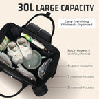 Premium Vegan Leather Diaper Bag Backpack - Image 2