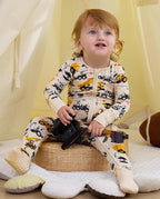Bamboo Viscose Baby Convertible Footie Pajama, Zipper Pajamas - Image 8