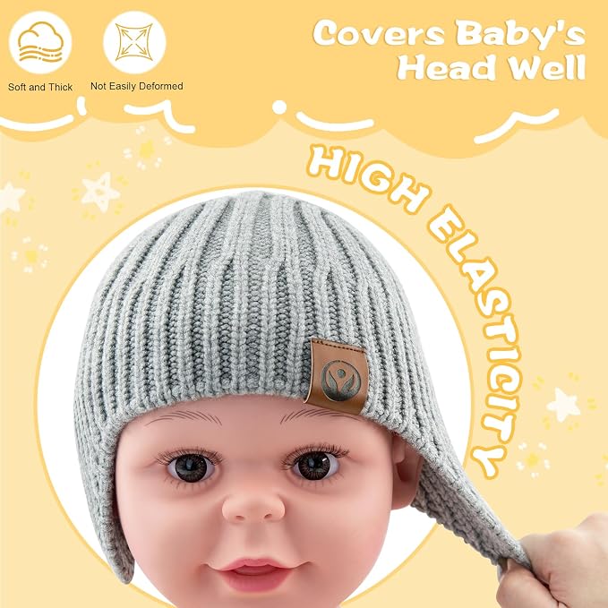Baby Winter Hat Kids Knit Beanie - Image 3