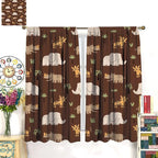 Jungle Safari Animals Blackout Curtains Cartoon Tropical Forest Animals - Image 4