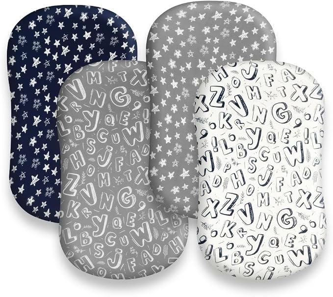 4 Pack Breathable Bassinet Sheets - Image 6
