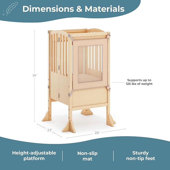 Guidecraft Kitchen Helper® Toddler Tower Step Stool - Image 3