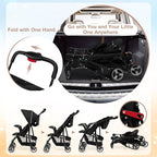 Baby Joy Lightweight Stroller, Compact Toddler Travel Stroller - Image 3