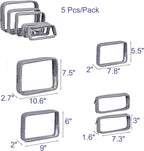 TSA Approved 5-Piece Diaper Bag Organizer Pouch Set Clear Waterproof TPU Kids - Image 2