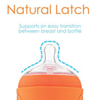 PopYum 9 oz Orange Anti-Colic Formula Making/Mixing/Dispenser Baby Bottles - Image 5
