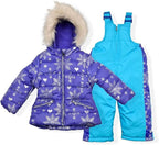 Arctic Quest Little Girls Bib Snow Pants and Ski Jacket Water-Resistant Snowsuit by ArcticQuest