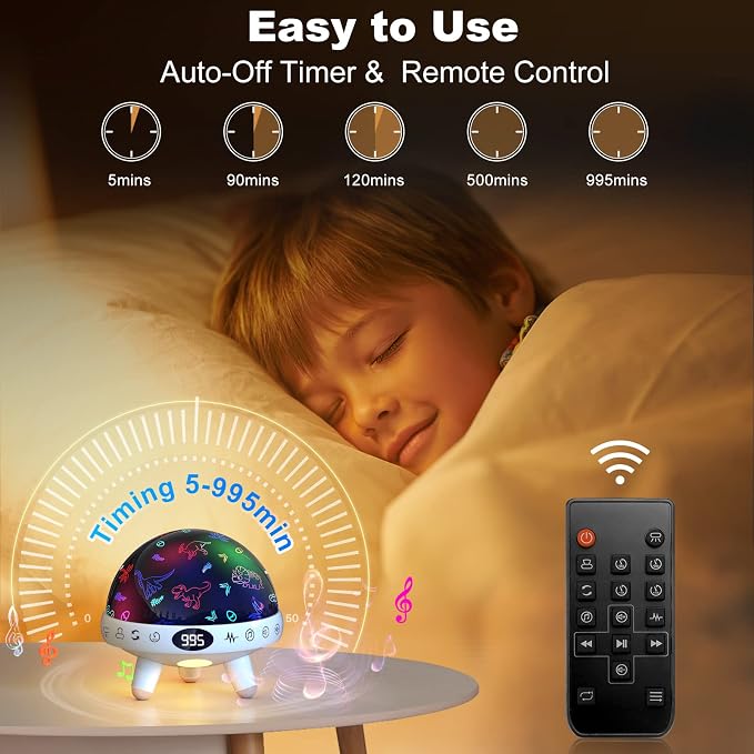 YACHANCE Dinosaur Night Light Projector - Image 3