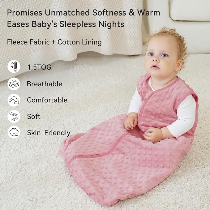 Fleece Baby Sleep Sack 6-12 Months - Image 2