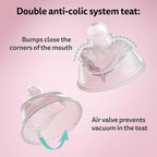 Herobility Double Anti-Colic Baby Bottles – 12 fl oz/340ml – 4-Pack – - Image 4