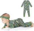 Viscose from Bamboo Ruffled Zippered One-Piece Infant Footless Sleepers Rompers by LITTLEJAMJAMS