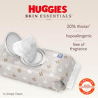 Huggies Skin Essentials Baby Wipes, Hypoallergenic, 99% Water, 15 Flip Top Packs - Image 2