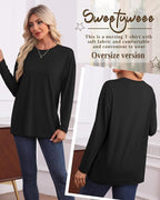 3 Pack Women's Nursing Breastfeeding Tops, Long Sleeve Maternity Shirts - Image 5