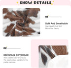 White Brown Print Cow Crib Sheets, Crib Sheets - Image 4