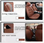 Seat Covers for Dodge Challenger 2008-2023 | 5-Seats Leather Seat Covers - Image 6
