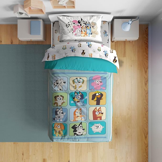 Sunny Side Up Bluey & Friends Toddler Comforter Set by SunnySideUp