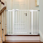 Babelio Metal Baby Gate, 29-43" Auto Close Easy Install Pet Gate PressGuard P7 by BABELIO