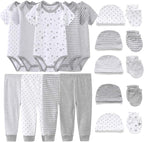 Kiddiezoom Unisex Baby Layette Essentials Giftset Clothing Set 19-Piece by Kiddiezoom